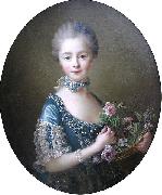 Francois-Hubert Drouais Lady Amelia Darcy, 9th Baroness Conyers oil on canvas